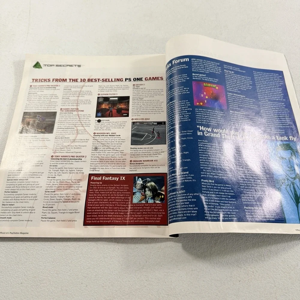 Playstation Magazine February 2002 Issue 53 Final Fantasy X 1 of 3 Yuna NO DISC